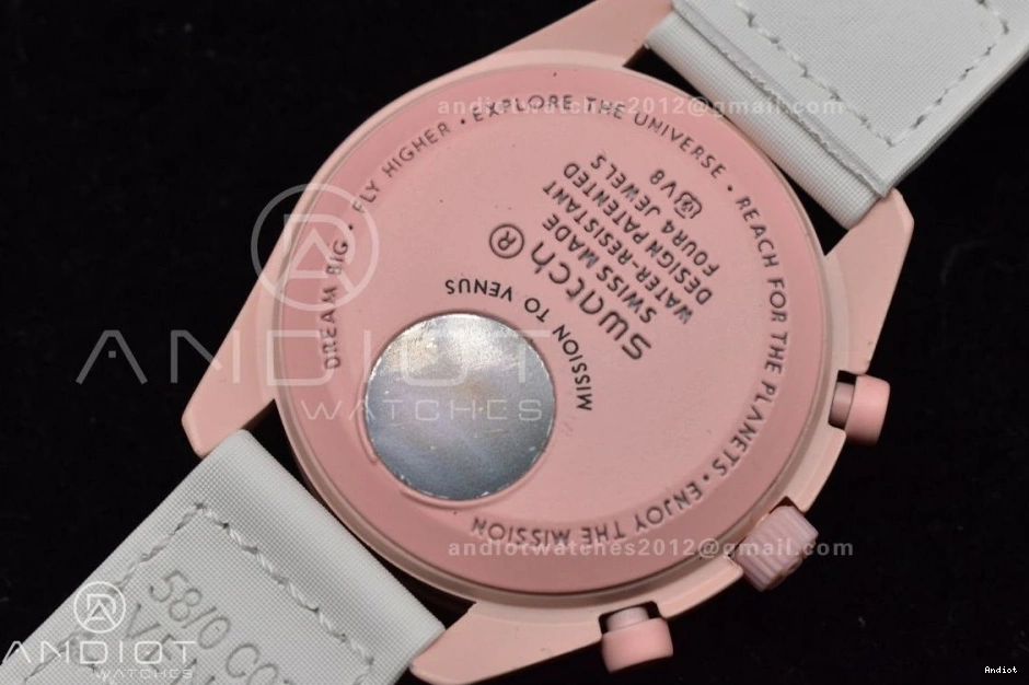 Strap Venus x Bioceramic Moonwatch Nylon Omega on Quartz Swatch to Mission 0407